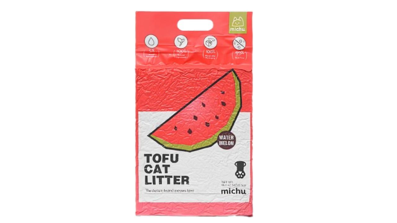 Michu Pet Natural Clumping Tofu Litter - Watermelon