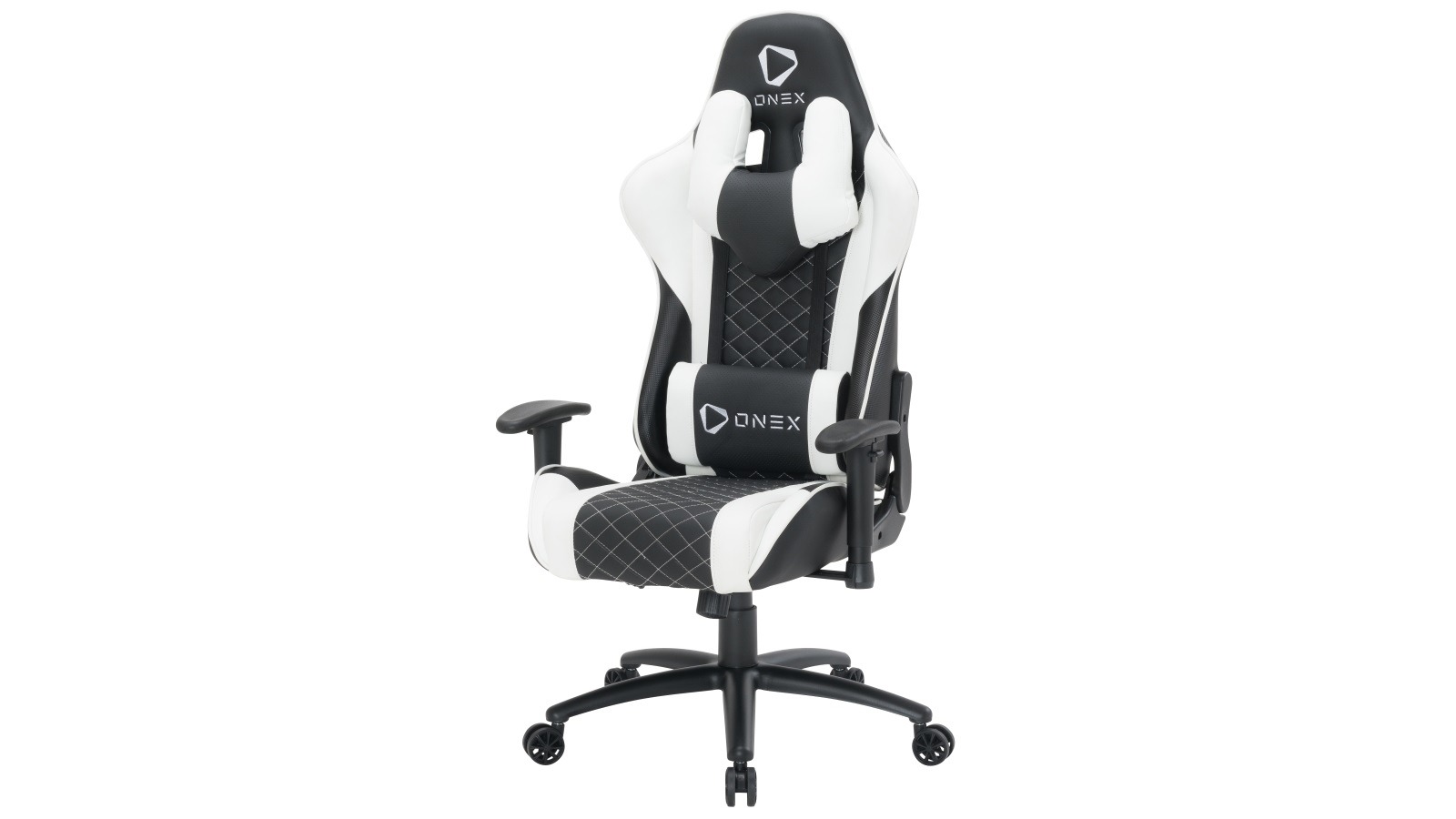 ONEX GX3 Gaming Chair Black White Harvey Norman