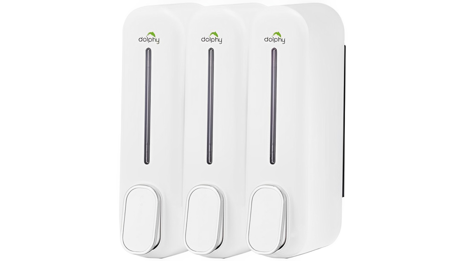 Dolphy Set of 3 300ml Soap Dispenser - White