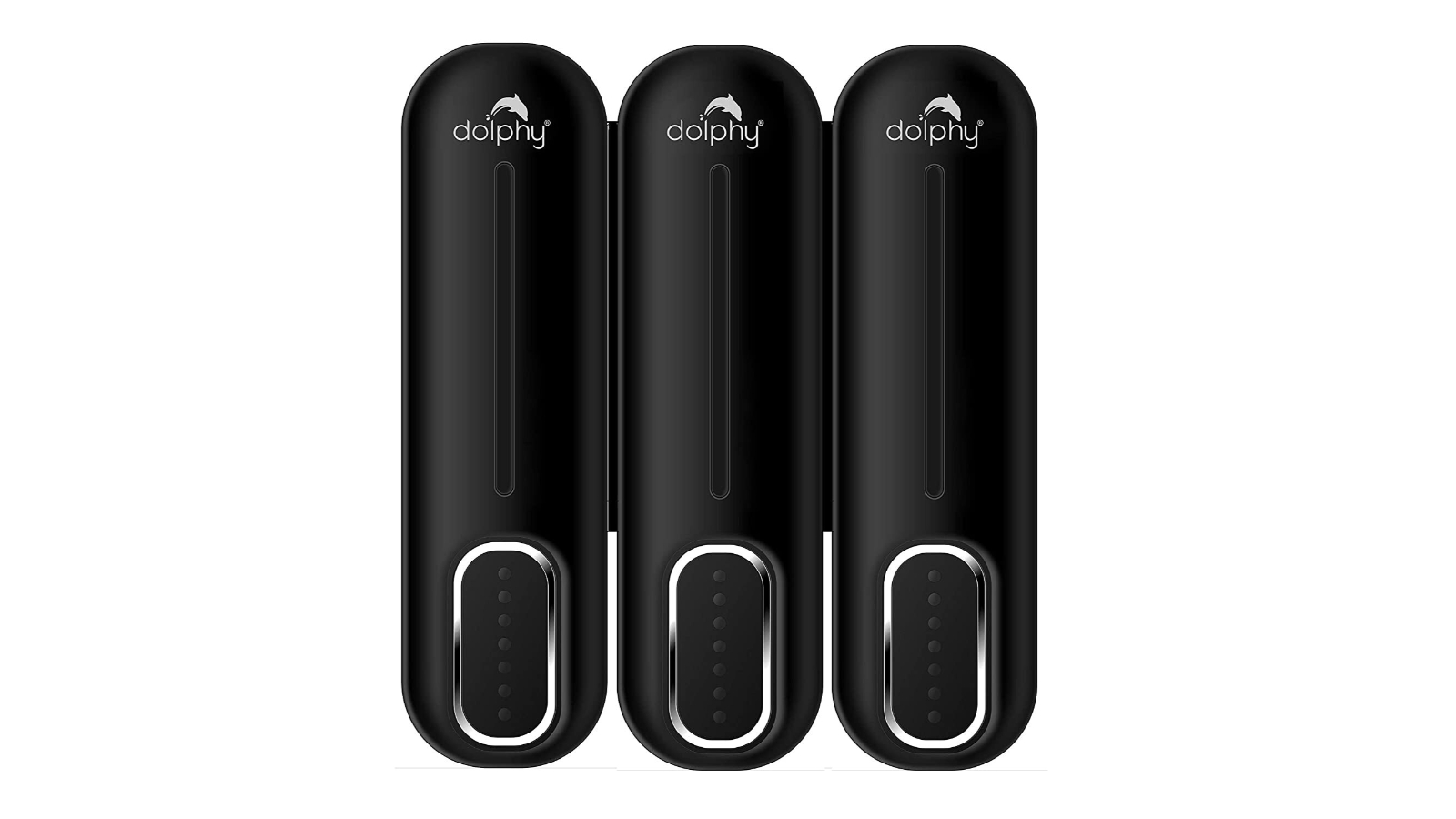Dolphy Set of 3 300ml Soap Dispenser - Black