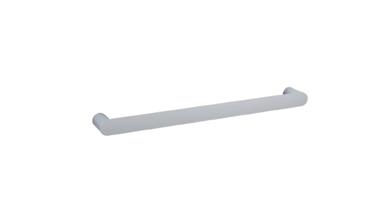 Thermogroup Thermorail Flat Pill Single Bar Heated Towel Rail - Brushed Stainless Steel