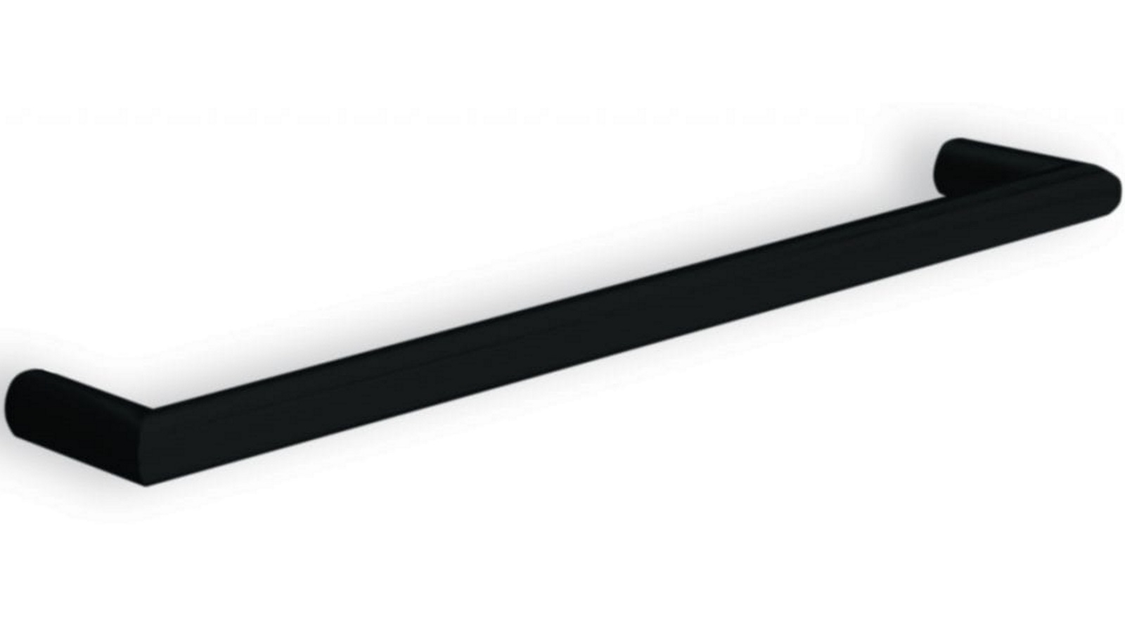 Thermogroup Thermorail DDSR6B Round Single Bar Heated Towel Rail - Matte Black