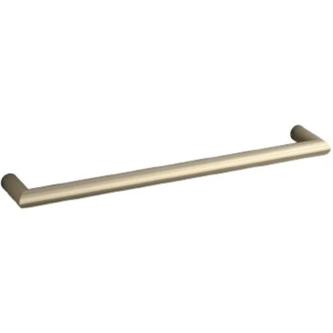 Thermogroup Thermorail 600mm Round Single Bar Heated Towel Rail - Brushed Nickel