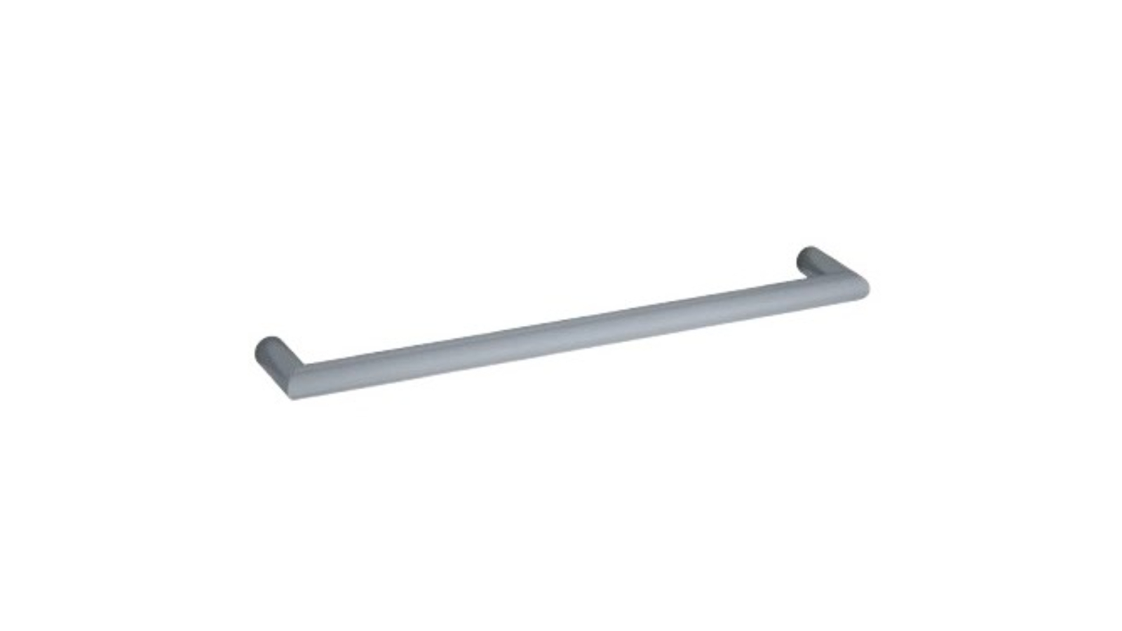 Thermogroup Thermorail 600mm Round Single Bar Heated Towel Rail - Gunmetal