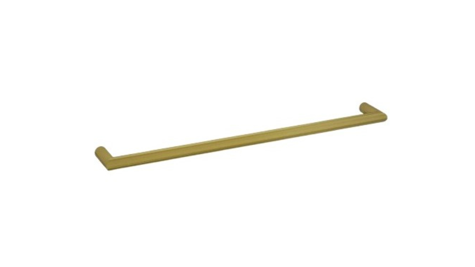 Thermogroup Thermorail 800mm Round Single Bar Heated Towel Rail - Brushed Gold 