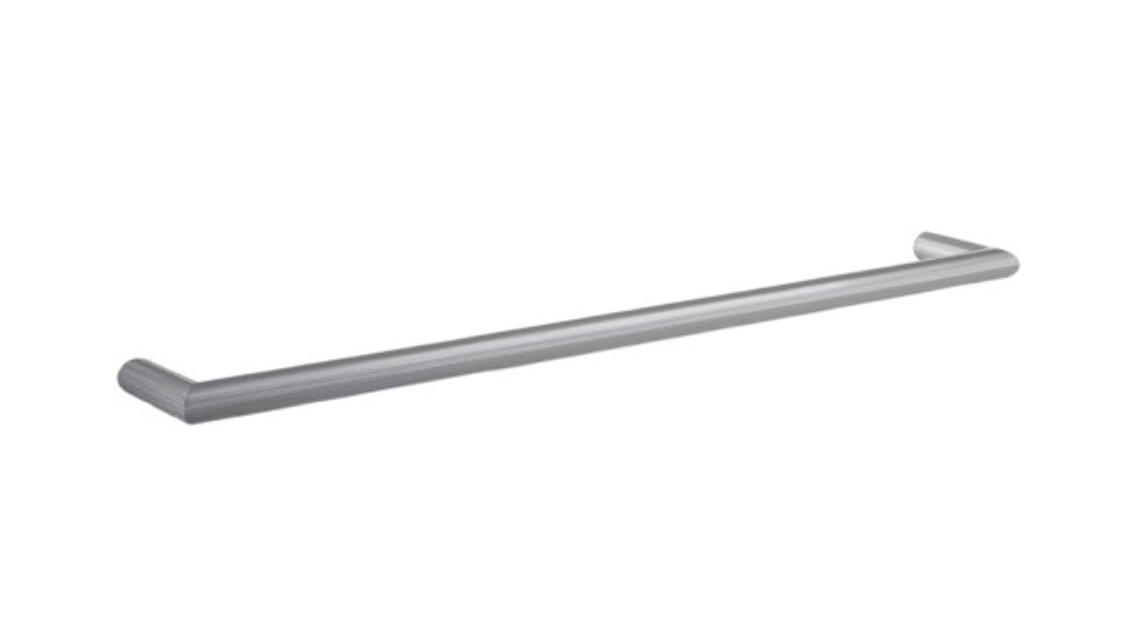 Thermogroup Thermorail 800mm Round Single Bar Heated Towel Rail - Stainless Steel 