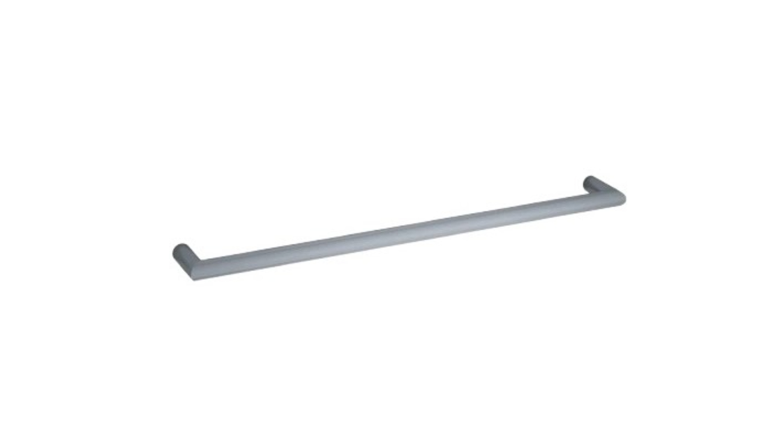 Thermogroup Thermorail 800mm Round Single Bar Heated Towel Rail - Gunmetal 
