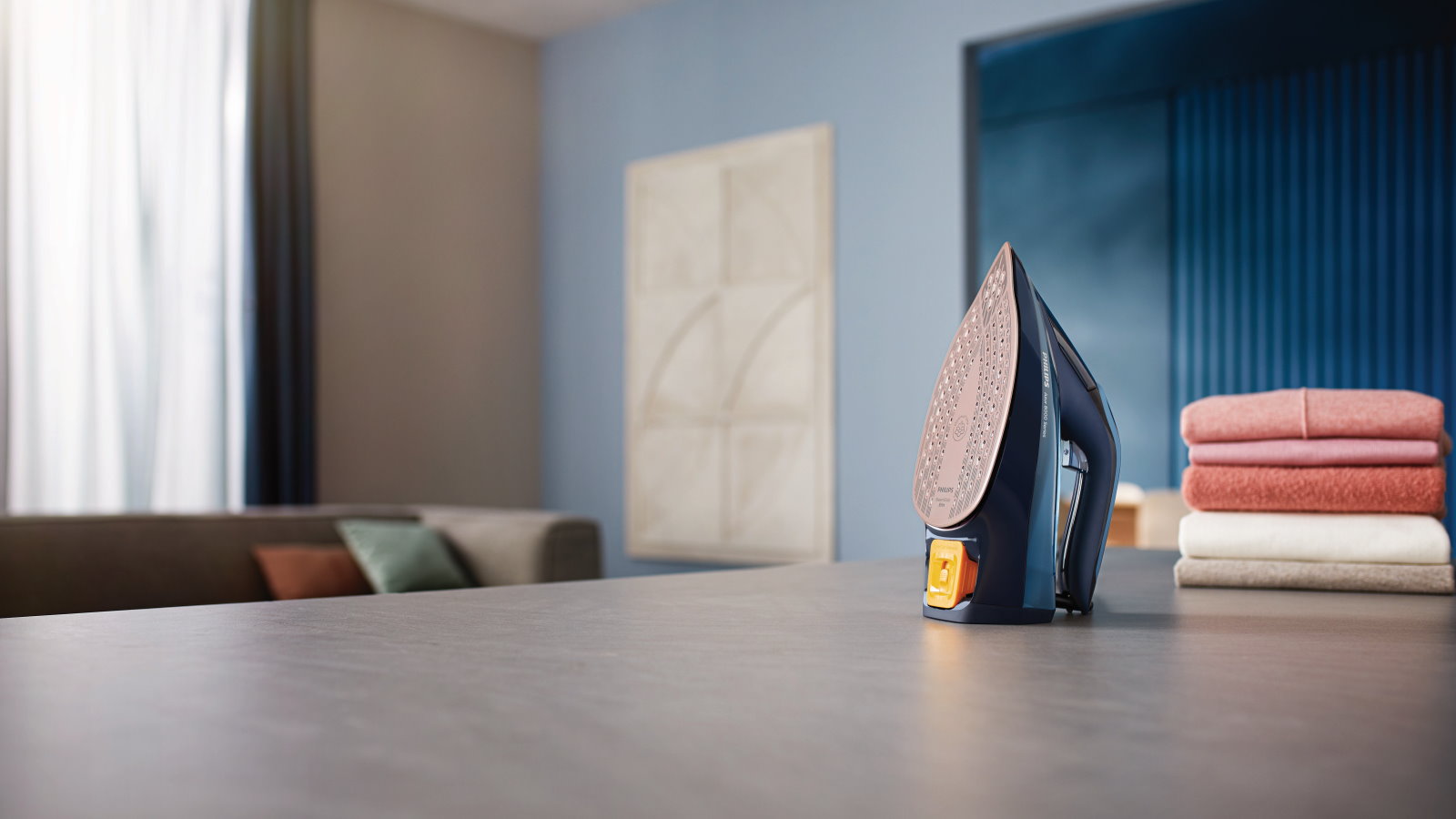 Philips Azur 8000 Series Steam Iron - Light Blue | Harvey Norman