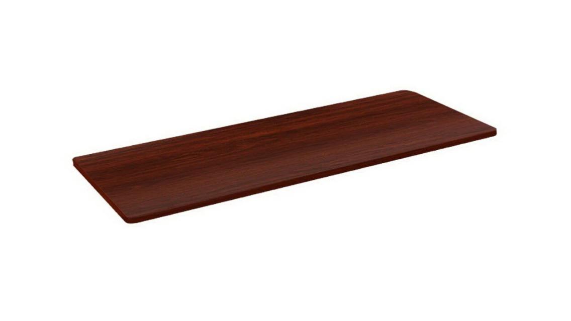 GKU 1.6metre Wood Desktop - Mahogany