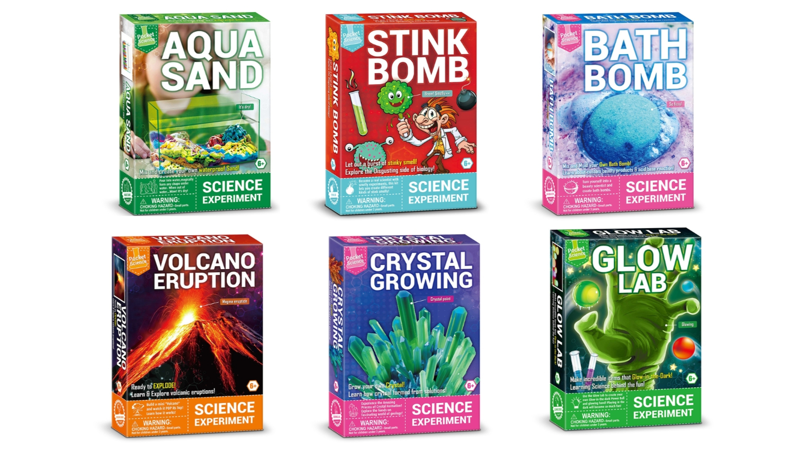 Kaper Kidz Set of 6 Pocket Science