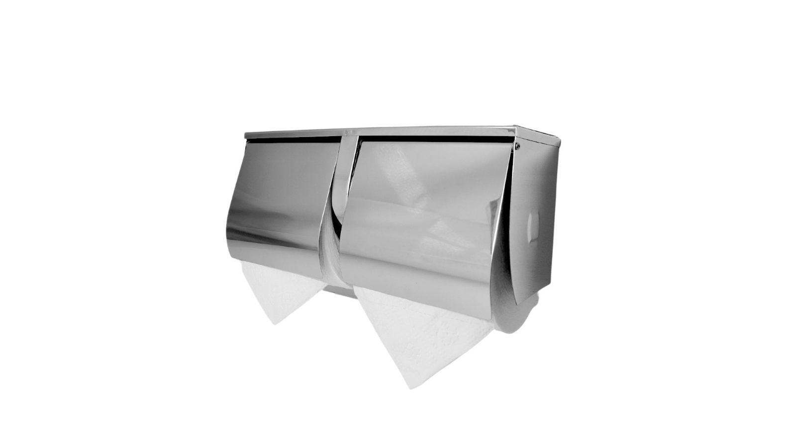 Dolphy Double Toilet Roll Holder with Shelf