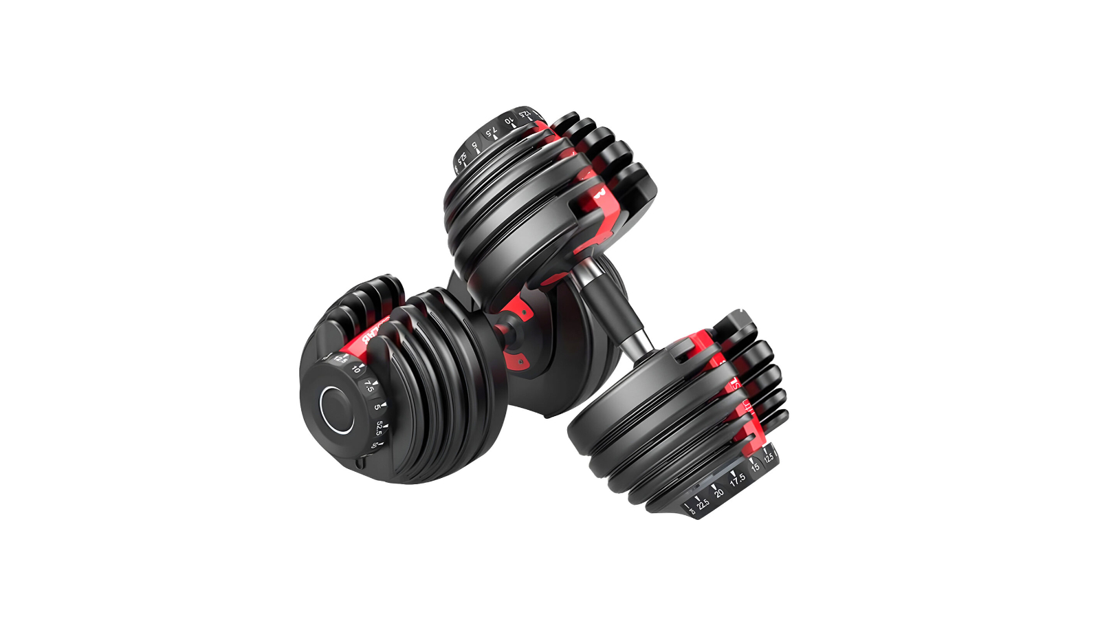 FitnessLAB Set of 2 Adjustable Dumbbell Set - 24kg