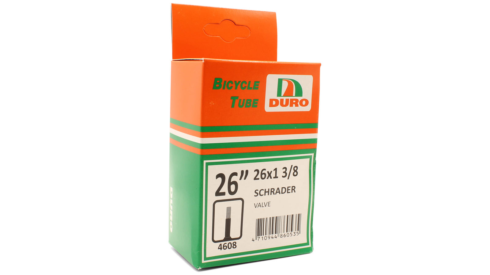Duro 1 3/8 Bicycle Tyre Tube for 26-inch Bikes Schrader Valve