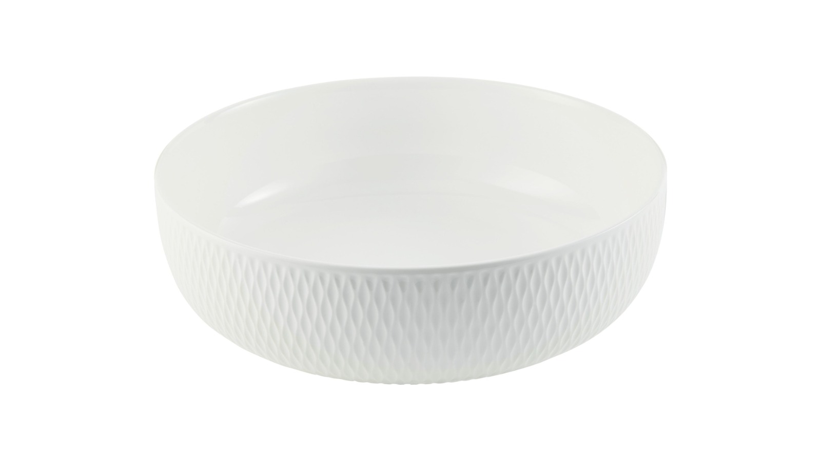 Maxwell & Williams Porcelain Diamond Texture Serving Bowl - 20 x 6.5cm