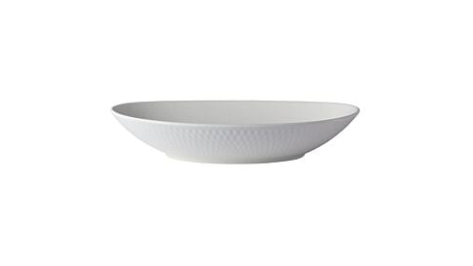 Maxwell & Williams 25 x 17cm Oval Porcelain Diamond Bowl - White 