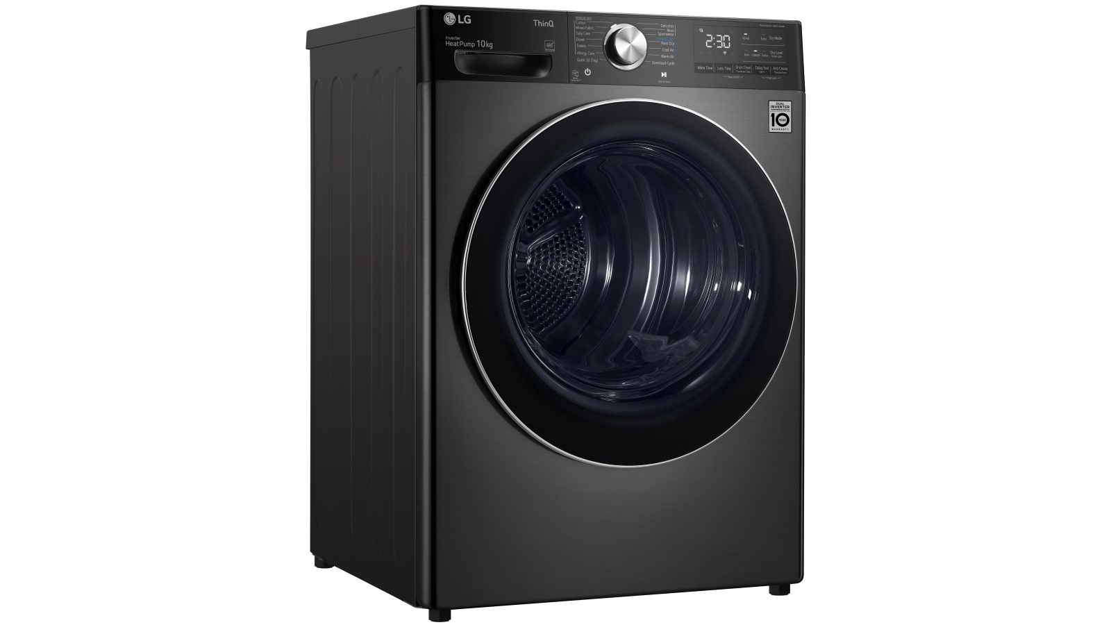 LG 10kg Heat Pump Condenser Dryer Black Harvey Norman