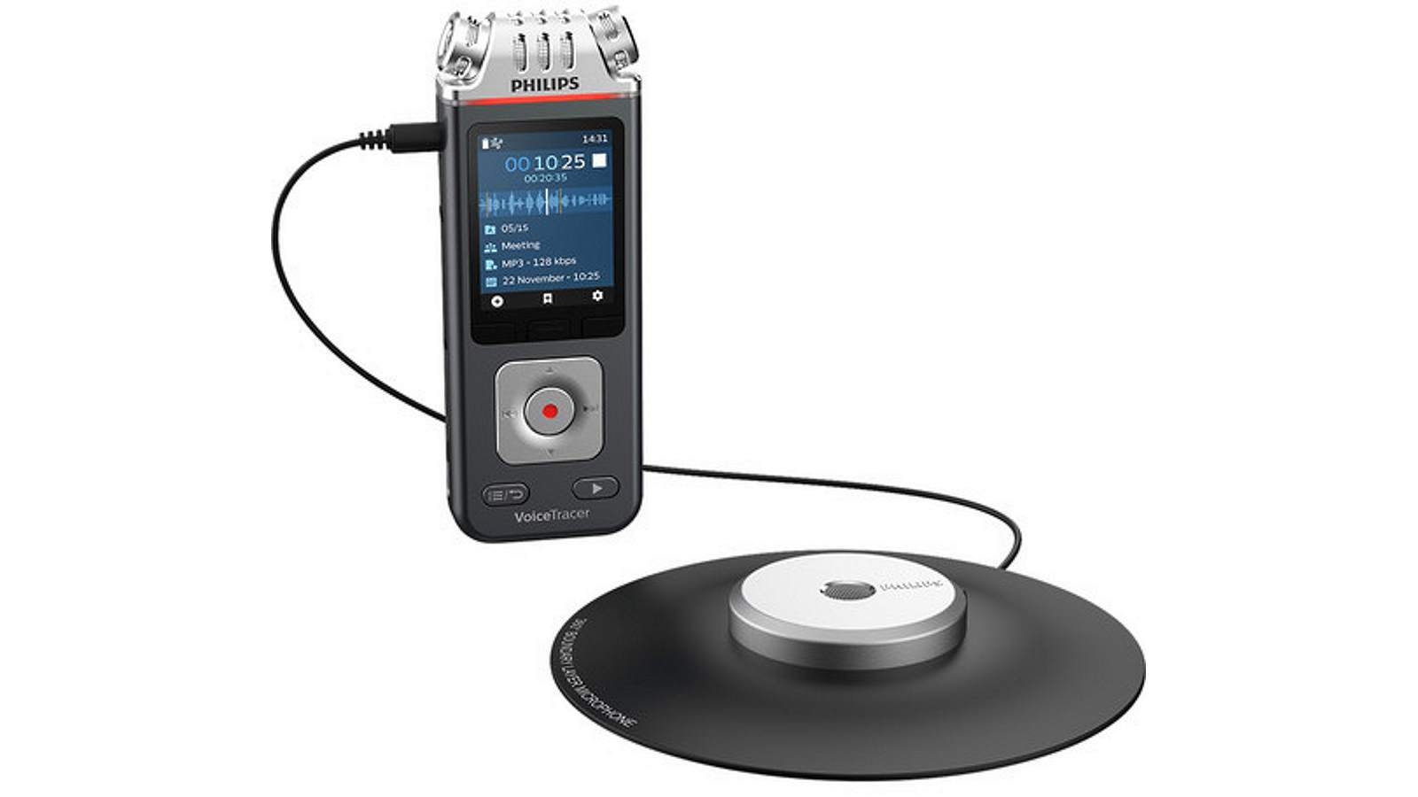 Philips DVT8110 Voice Tracer Meeting Recorder with 360 Degree Recording