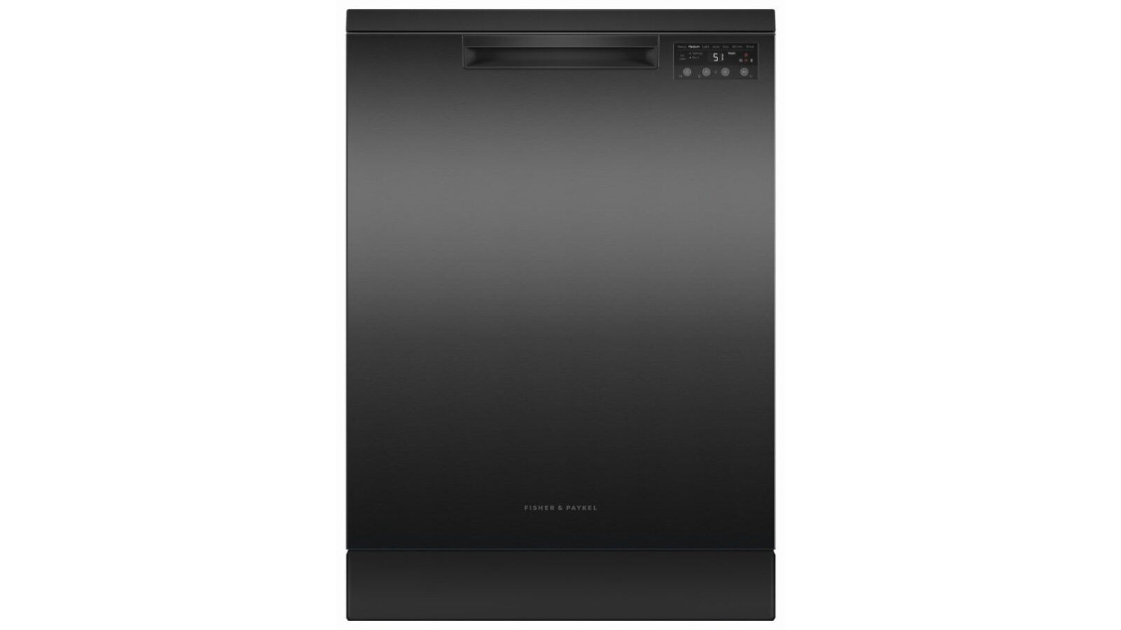 Fisher and Paykel Series 5 Freestanding Dishwasher Sanitise - Black Stainless Steel