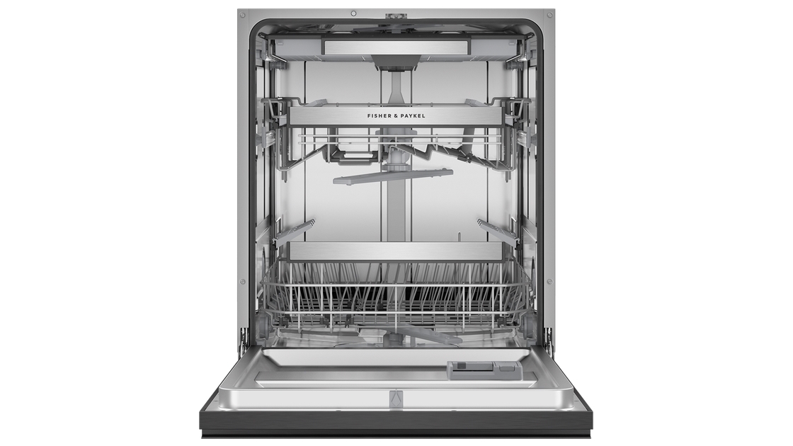 Fisher & Paykel 60cm Series 7 BuiltUnder Dishwasher Black Stainless