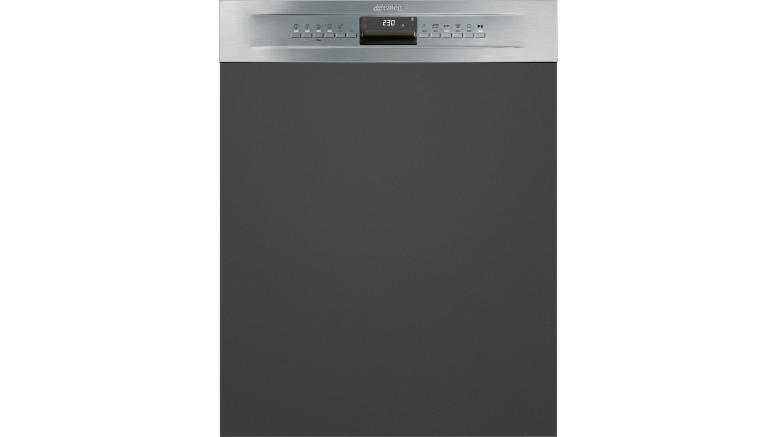 Smeg Agency Semi Integrated Dishwasher Black Stainless Steel Harvey Norman
