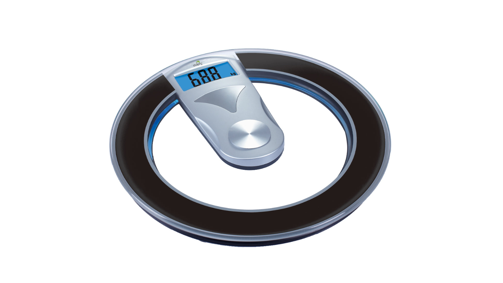 Dolphy Transparent Tempered Glass Display Digital Weight Scale
