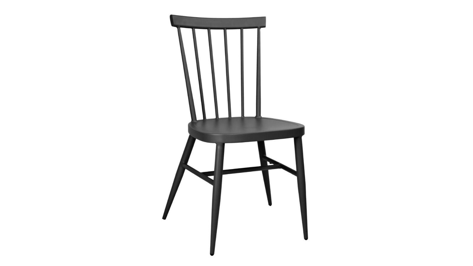 Bolero Pack of 4 Windsor Aluminium Black Chair