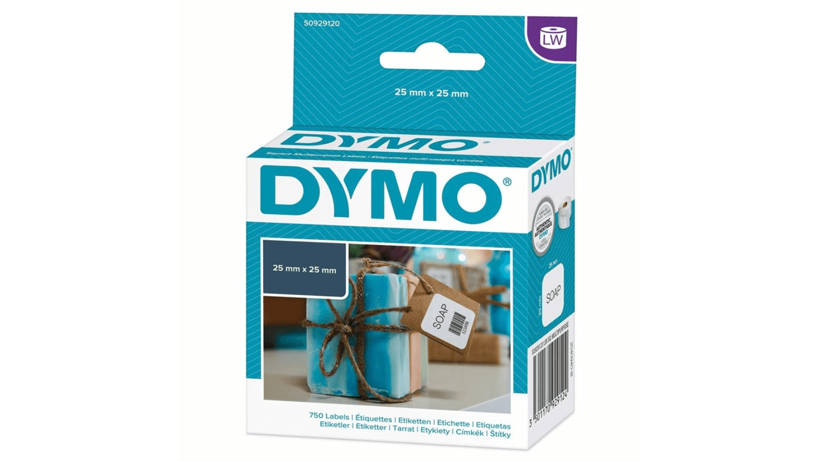 Etichette Termiche Dirette DYMO 30333 &ndash; 3 Rotoli Da 1000 Etichette (1/2 X 1"), Bianche, Permanenti, Senza BPA Dymo Letratag