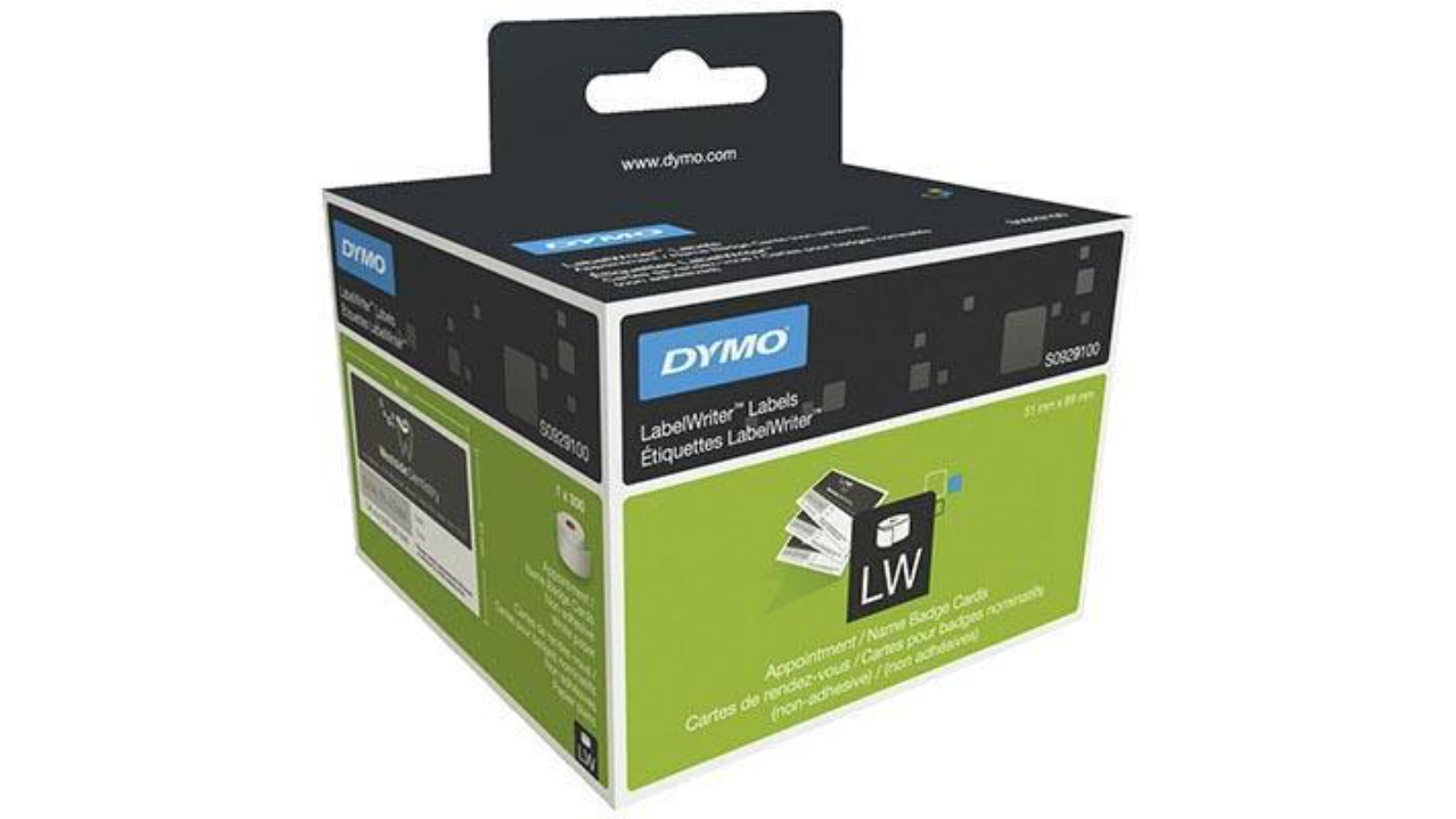 Dymo 8.9 x 5.1cm LabelWriter Non Adhesive Business Card Label - Pack of 300