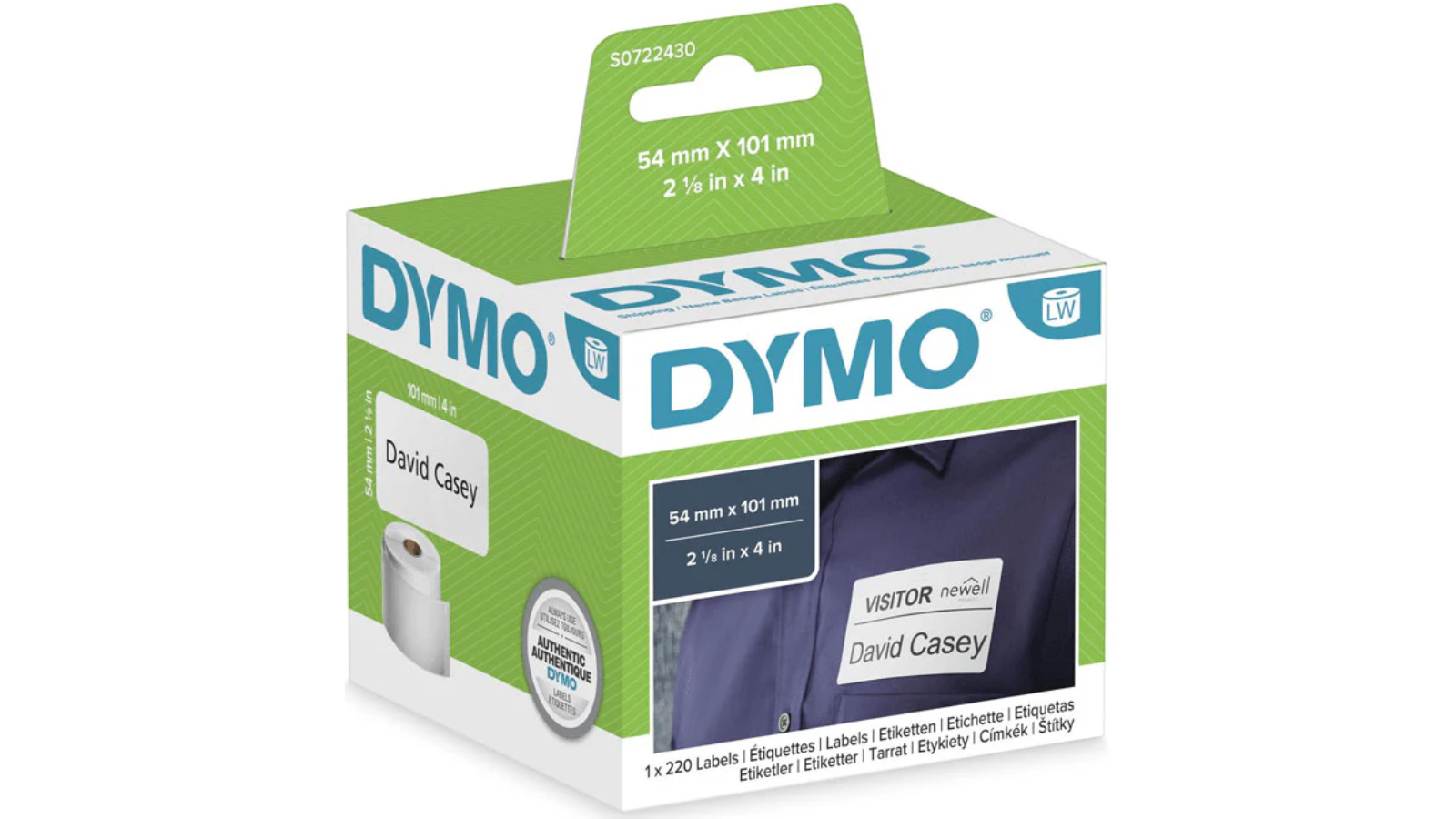 Dymo 99014 5.4 x 10.1cm LW Shipping Label - White