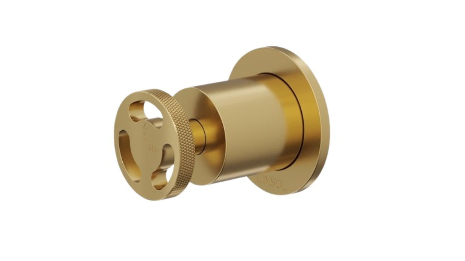Linsol Dynamik Wall Mixer - Brushed Brass