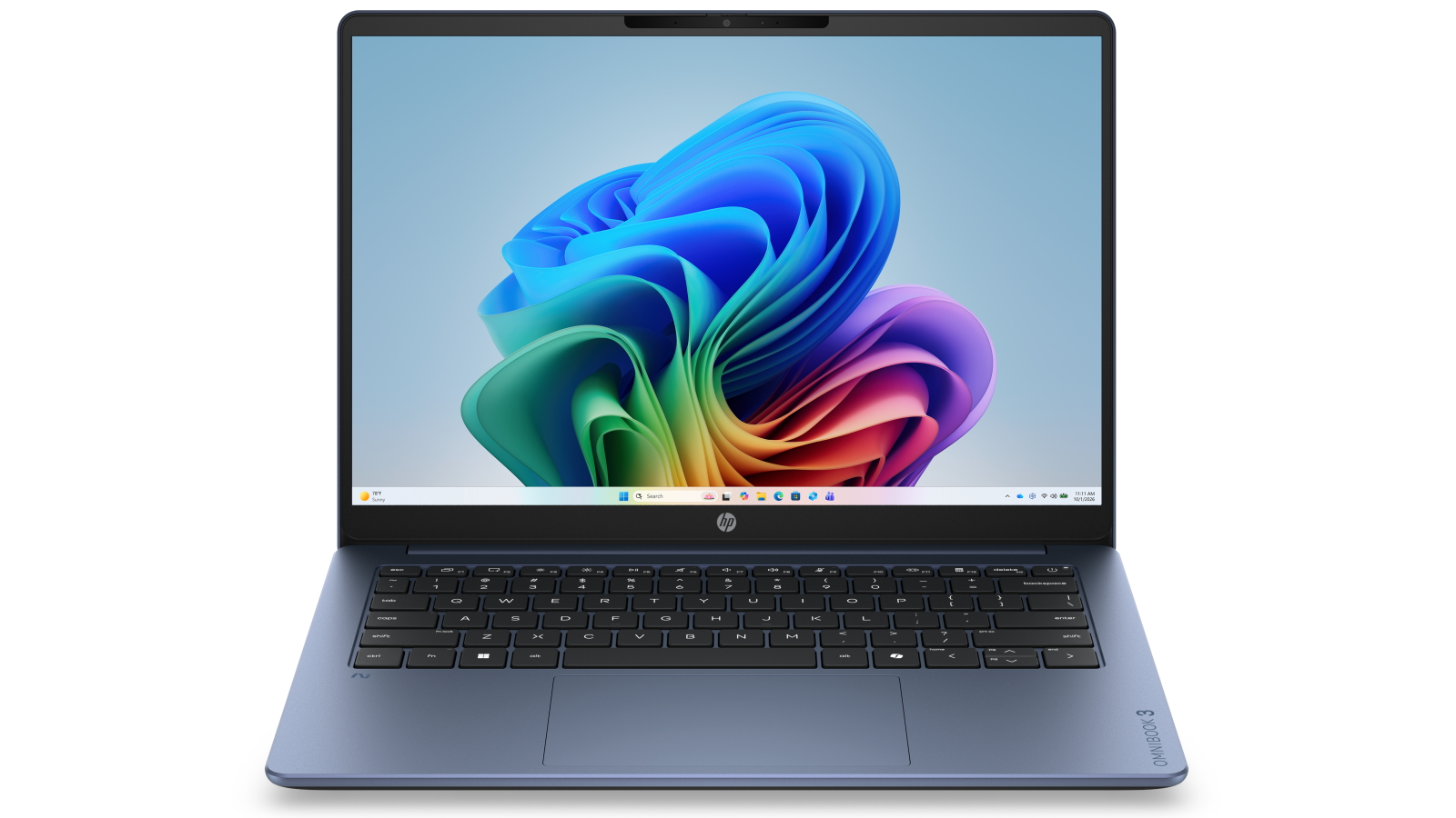 HP OmniBook 3 Next Gen AI 14-inch Snapdragon X X1-26-100/8GB/512GB SSD Laptop - Starlit Blue