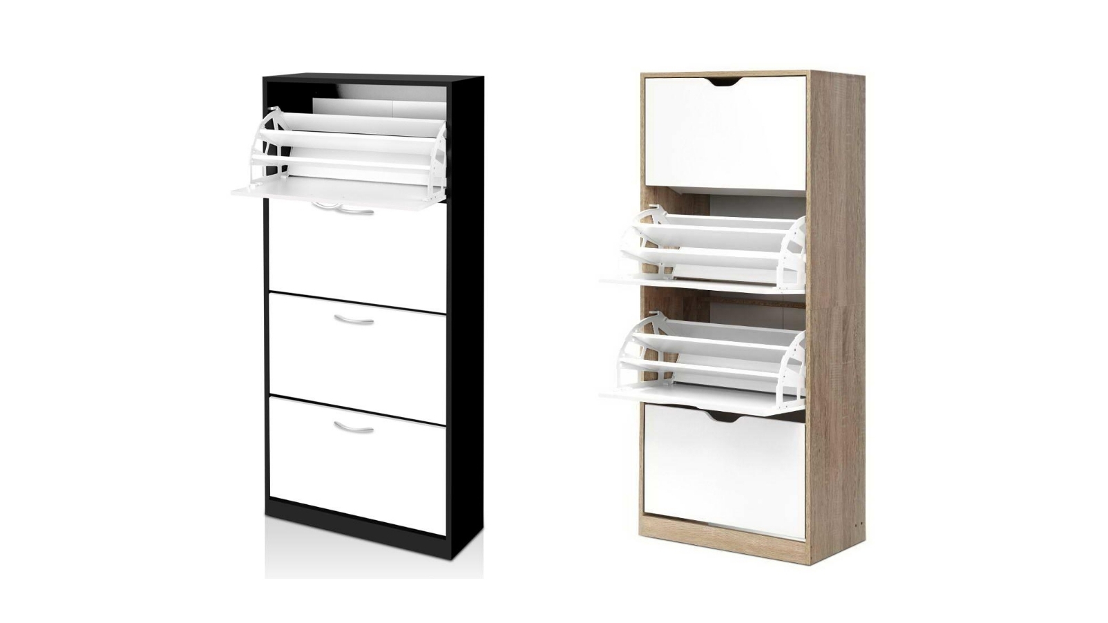 Artiss 60 Pairs Wooden Shoe Drawer 