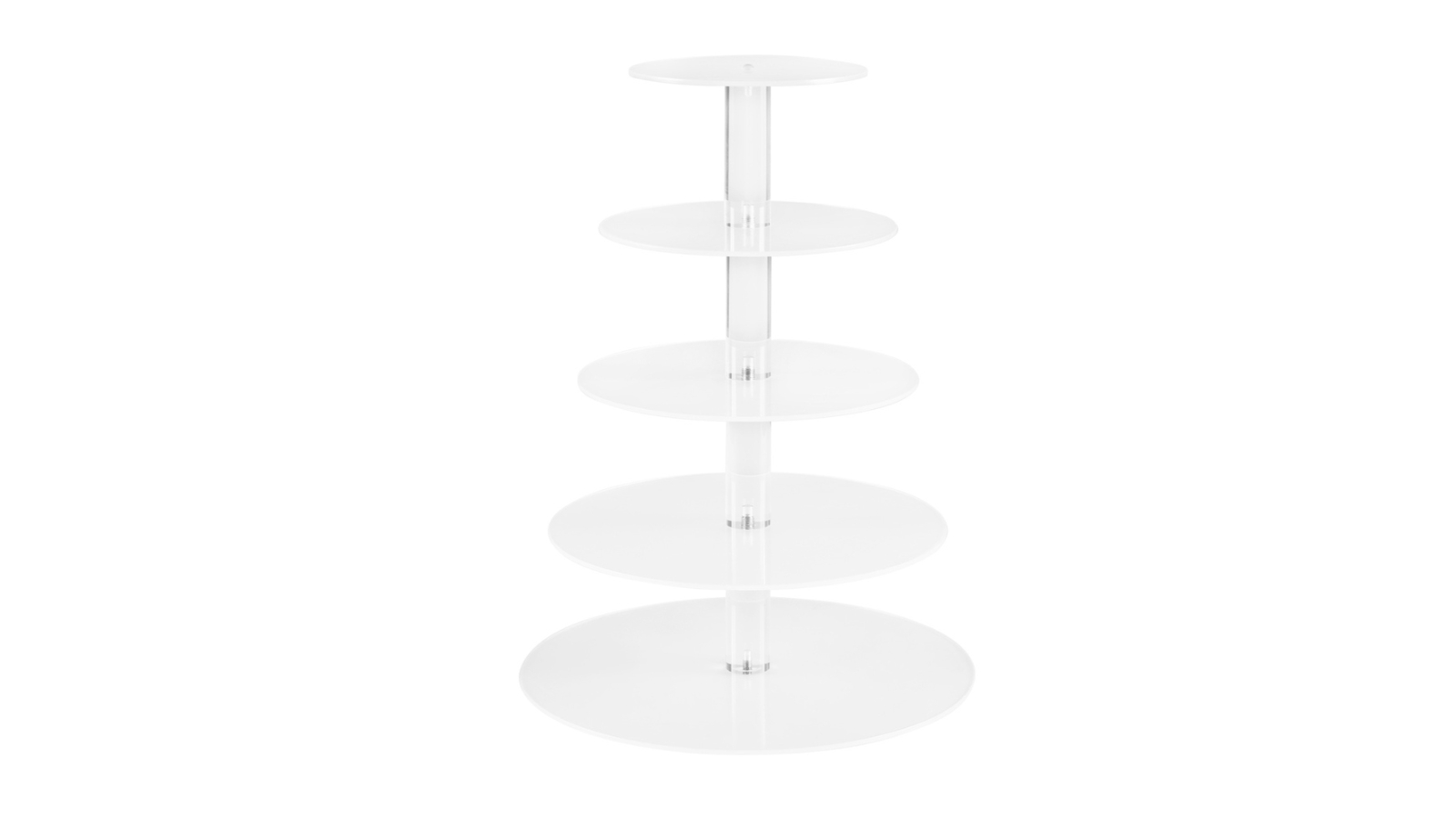 5 Star Chef 5-Tier Round Acrylic Cake Stand 