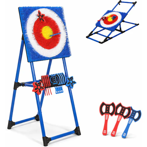 YS Axe Throwing Bristle Target Set for Backyard Game