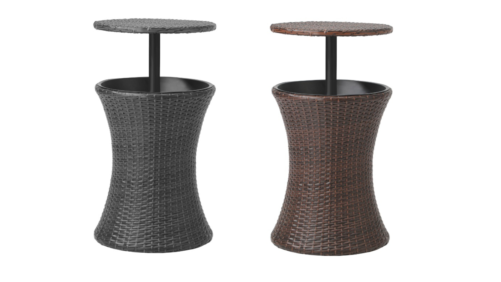 Livsip Rattan Ice Bucket Table Bar Outdoor Patio Pool Storage Party Cooler