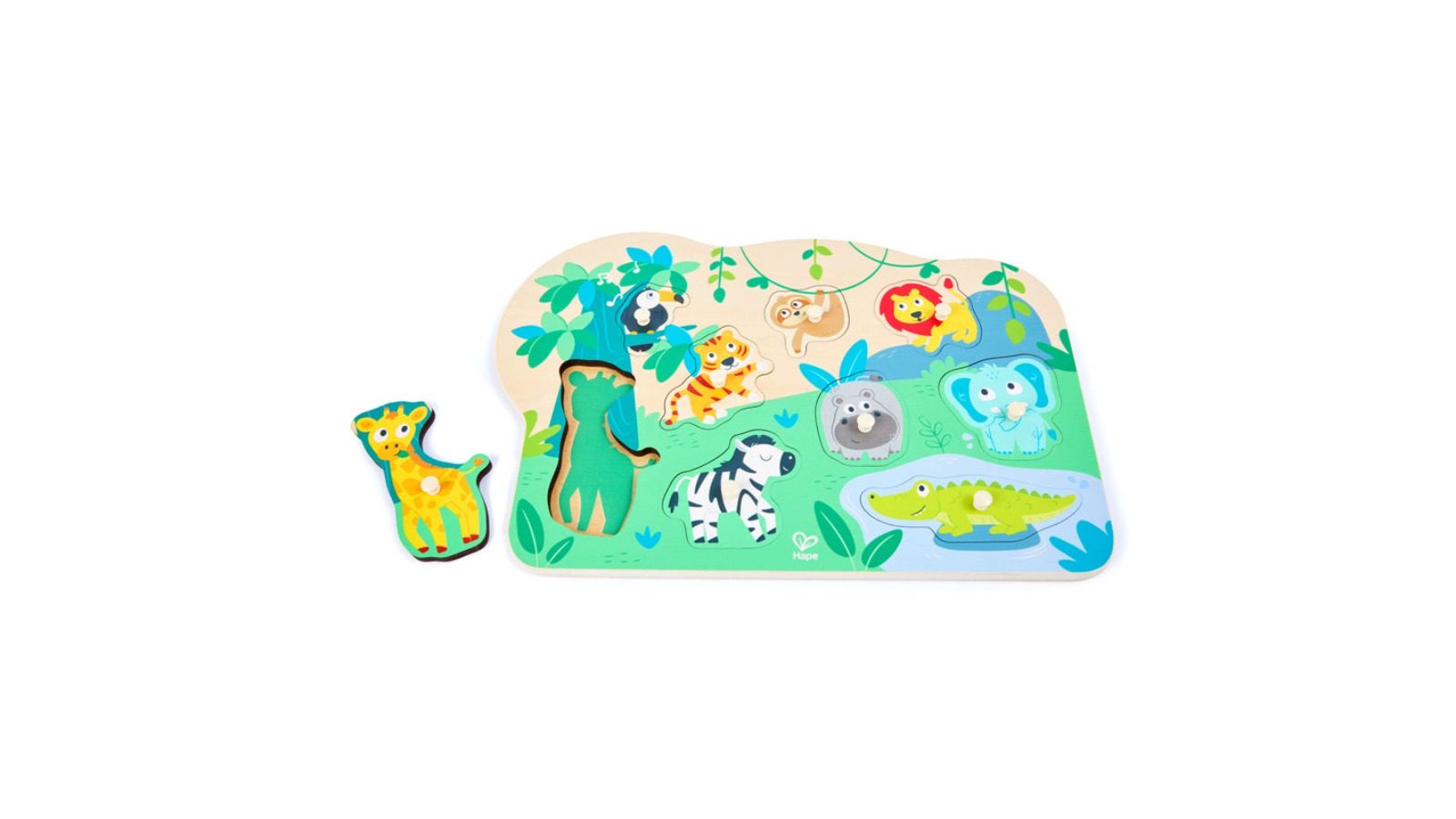 Hape Wild Animals Peg Puzzle
