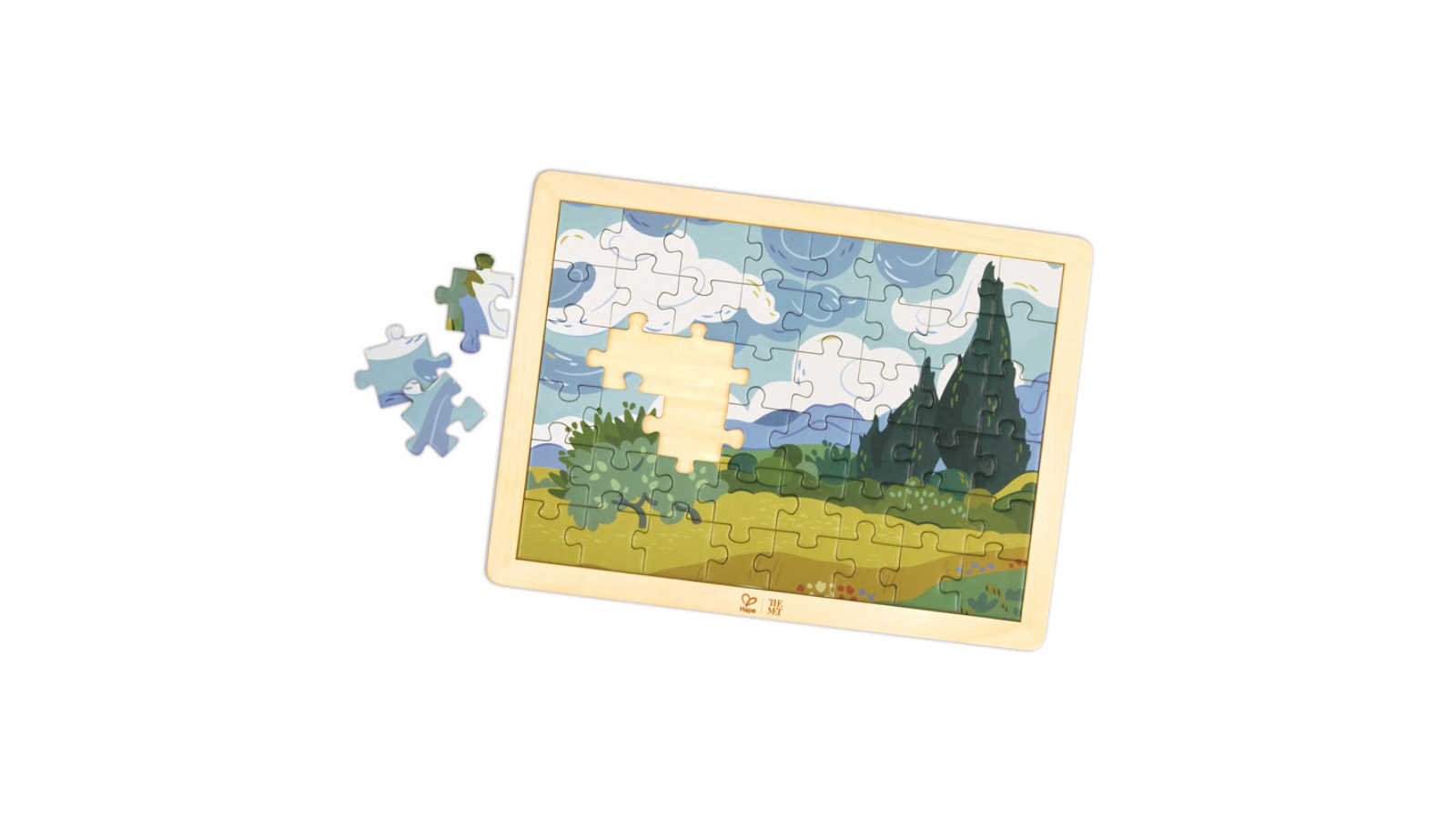 Hape Van Gogh Cypresses Puzzle