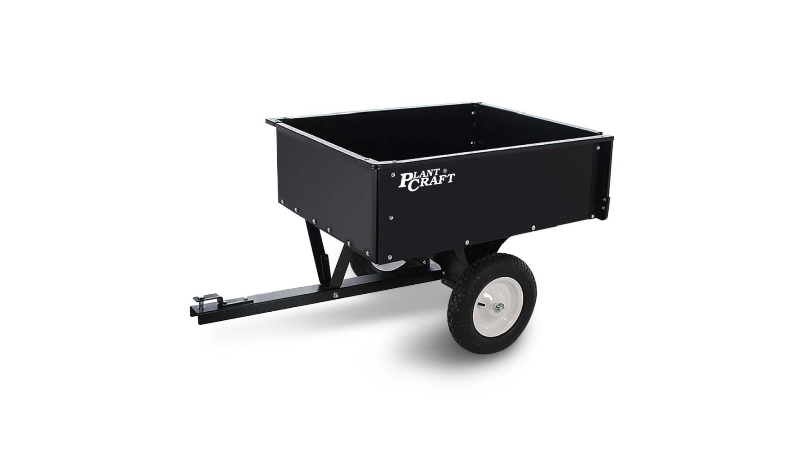 PlantCraft 270kg Capacity Metal Dump Cart for Ride on Mower