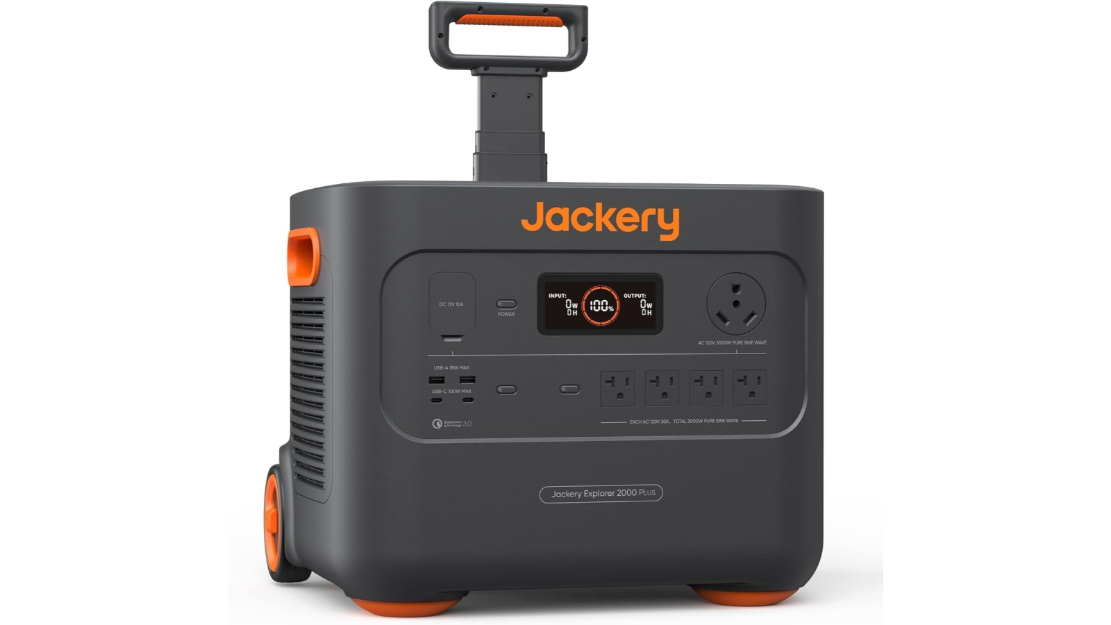 Jackery Explorer 2000Wh Plus Portable Power Station - Black