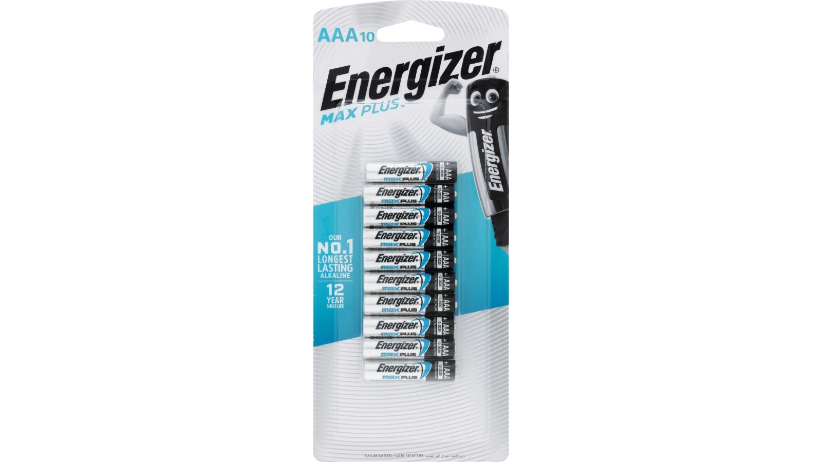 Energizer Max Plus AAA Alkaline Batteries - 10 Pack 