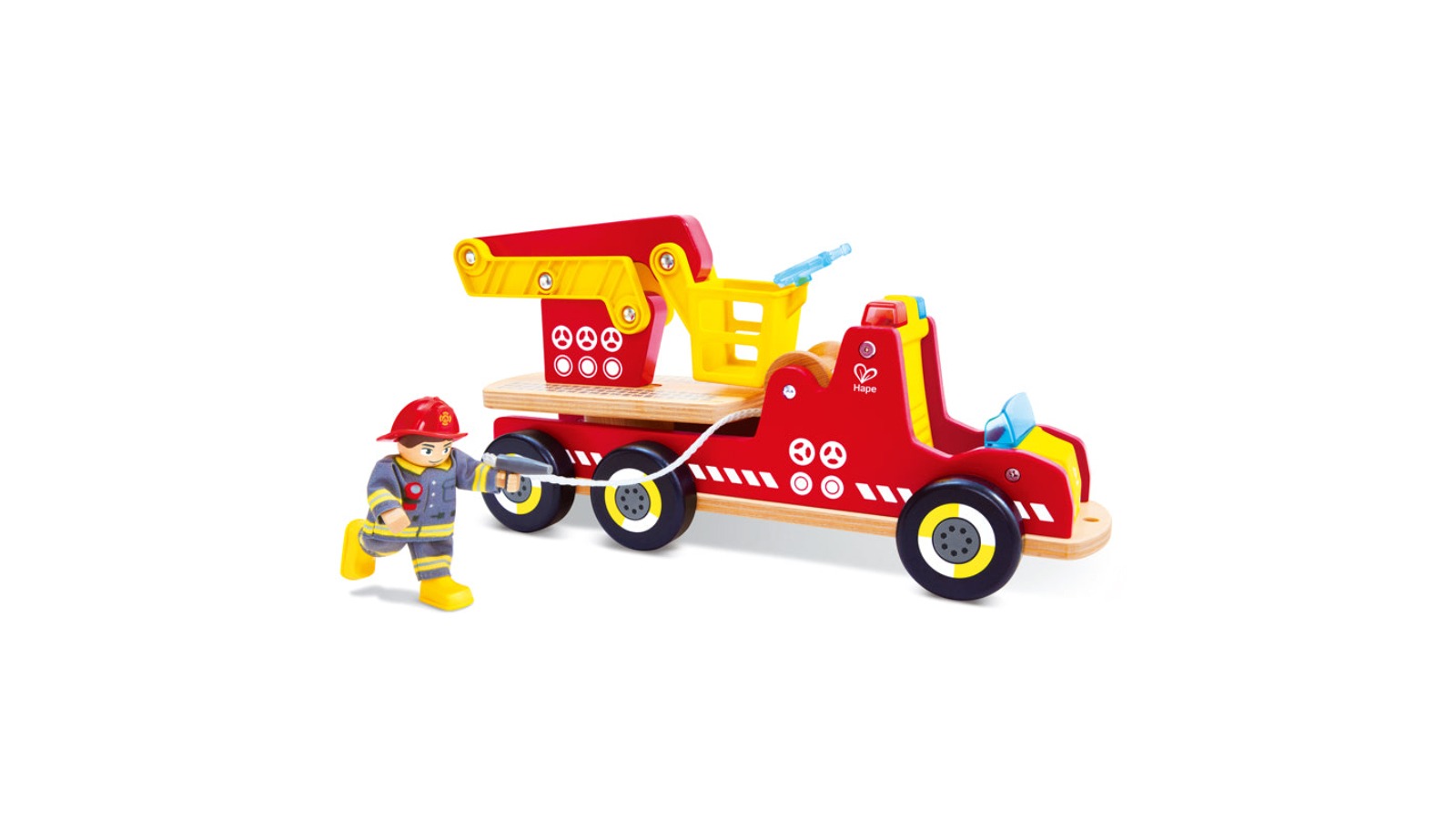 Hape Siren and Lights Fire Truck Toy