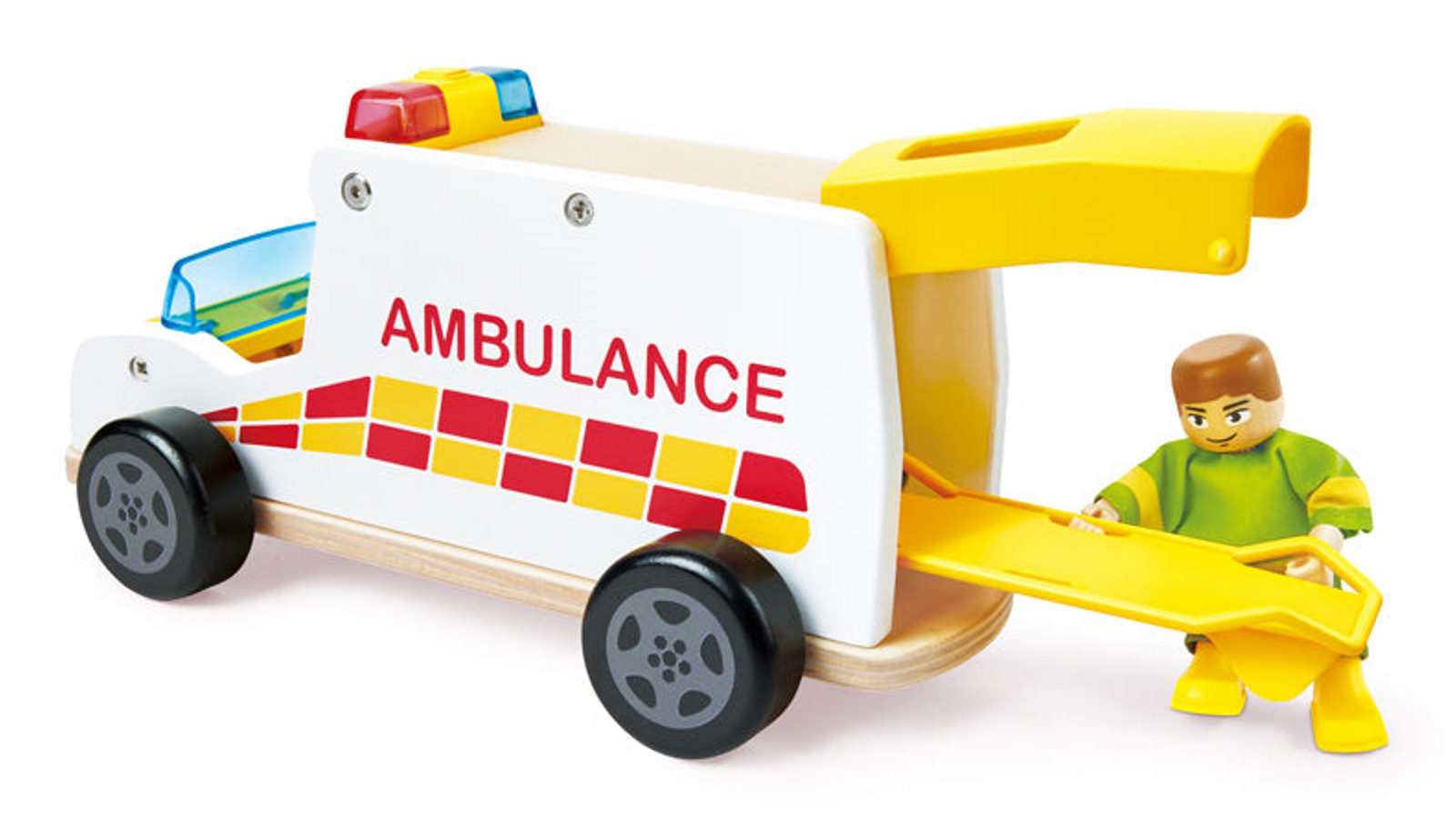 Hape Rapid Response Toy Ambulance