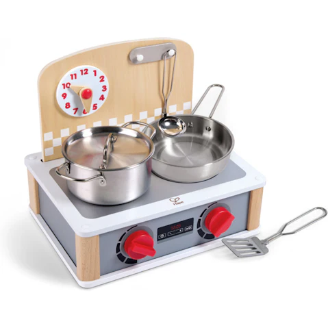 Hape 2-in-1 Kitchen and Grill Set Interactive Games and Toy