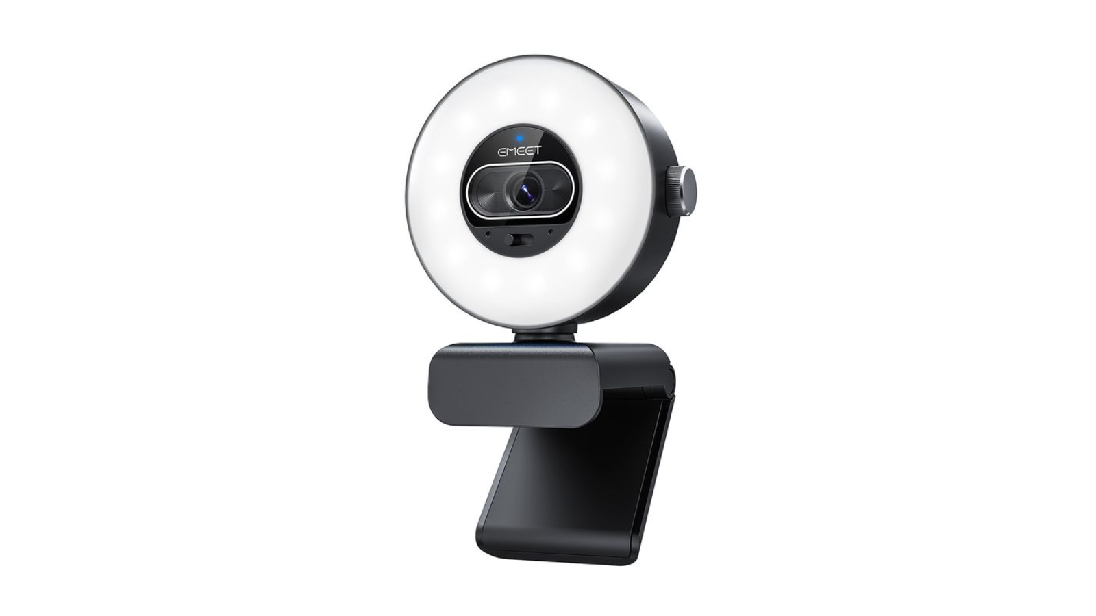 EMeet Smart Cam S600L 4K Streaming Webcam with Built-in Ring Light