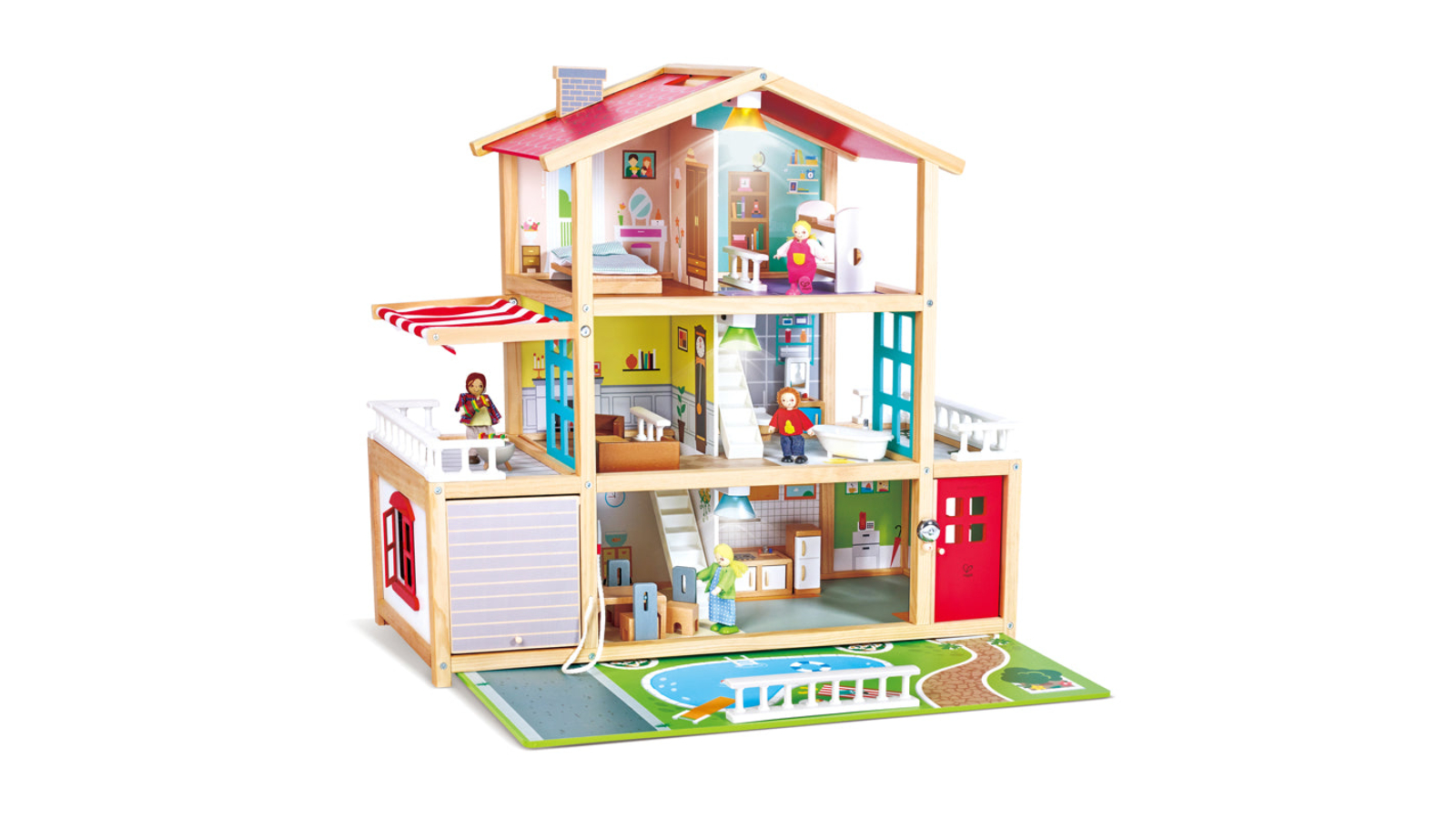 Hape Doll Family Mansion Interactive Games and Toy