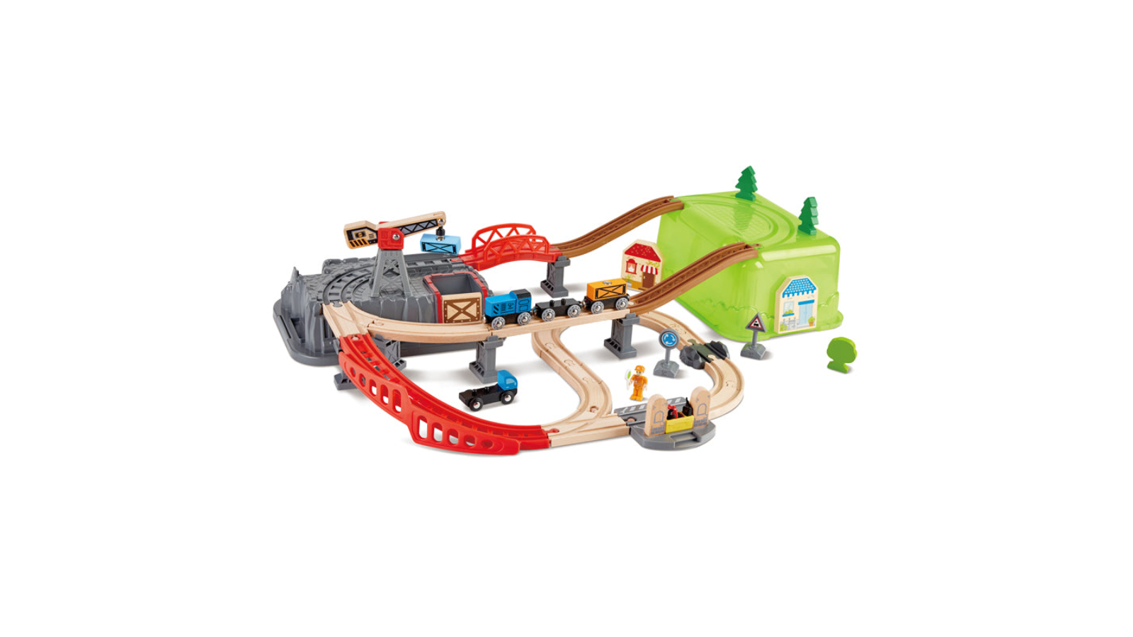 Hape Railway Bucket Builder Set Interactive Games and Toy