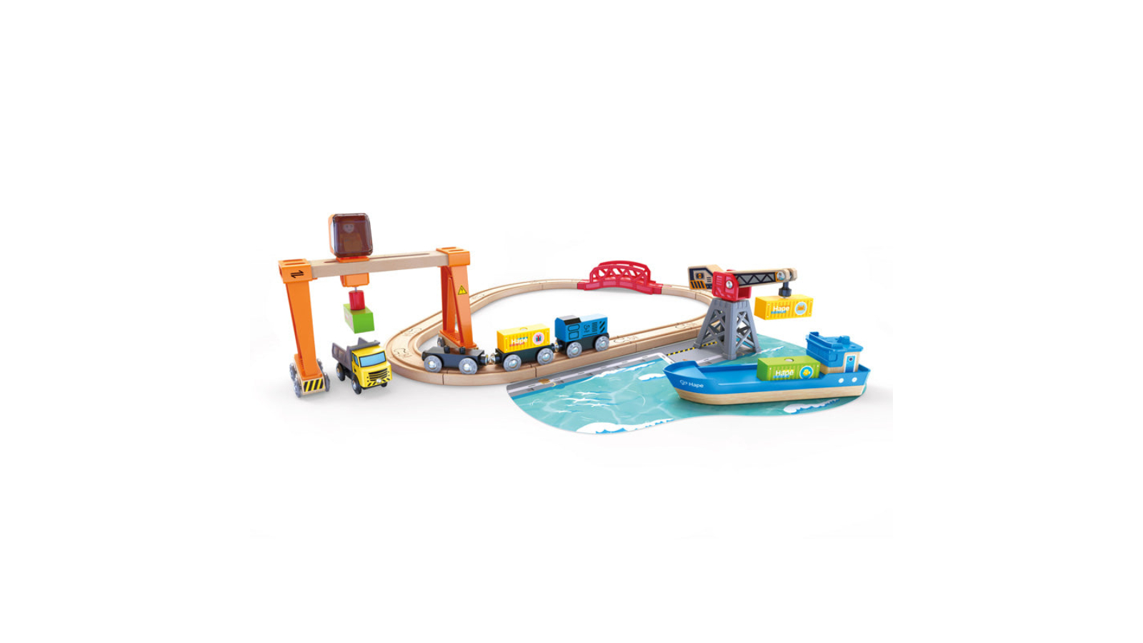 Hape Lift and Load Harbour Set