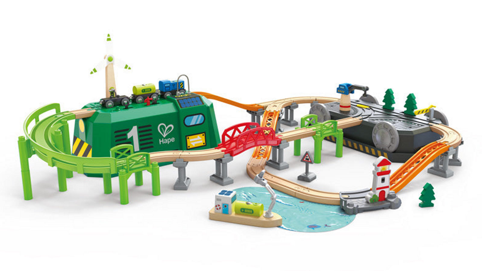 Hape Train Bucket Set