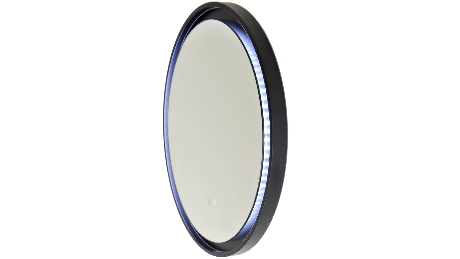 Remer Eclipse 800mm MDF Frame LED Mirror with Light Colour Switch & Demister - Matte Black