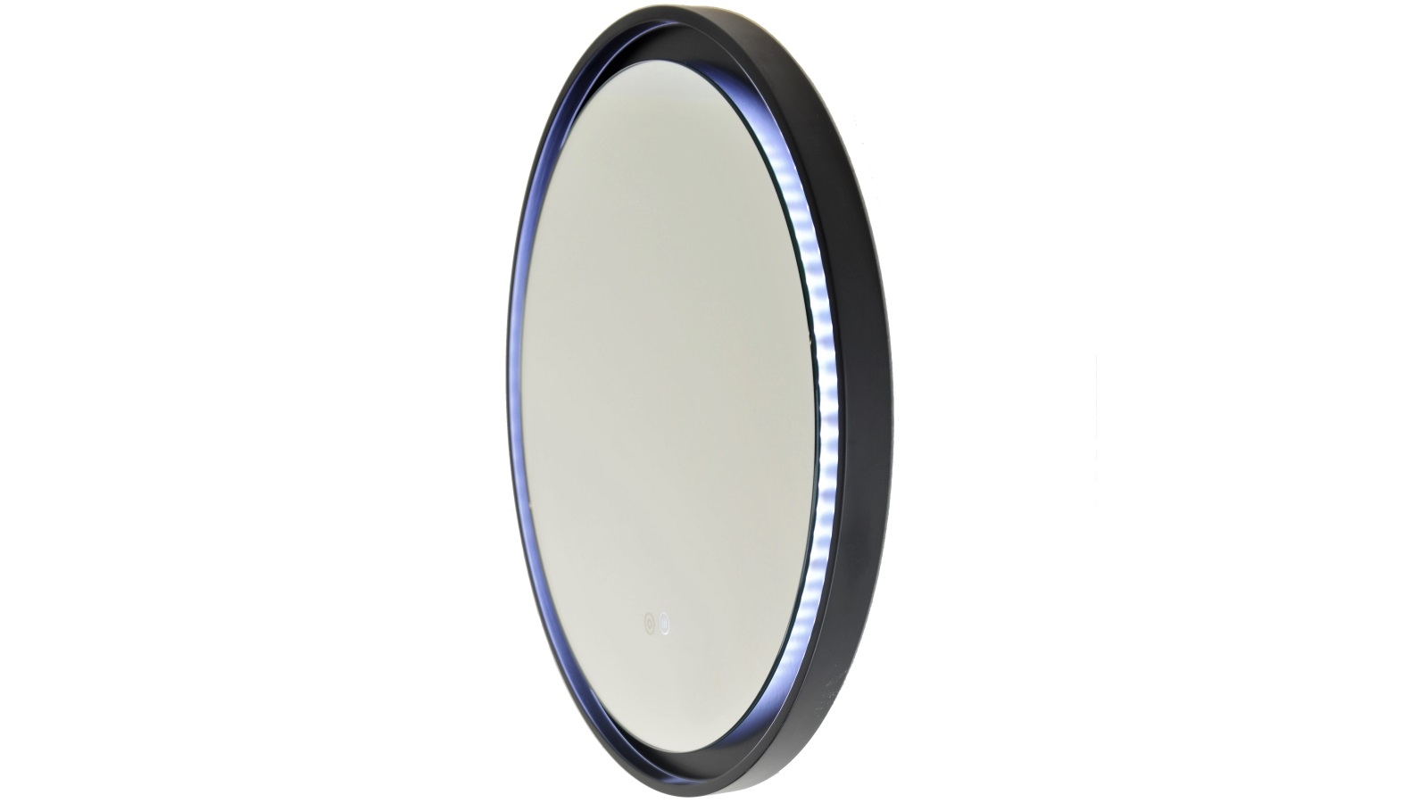 Remer Eclipse 800mm MDF Frame Dimmable LED Mirror with Light Colour Switch & Demister - Matte Black